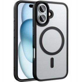 Etui do iPhone 16 + 2szt Szkło 9D 9H WZMACNIANE 360° do MagSafe MATT CASE