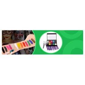 FARBY DO TWARZY ZMYWALNE FARBKI DO MALOWANIA CIAŁA ZESTAW 15 KOLORÓW DZIECI