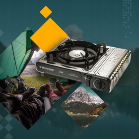 PRAKTYCZNA TURYSTYCZNA KUCHENKA GAZOWA NA NABOJE KARTUSZE TS-265