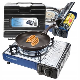 KUCHENKA TURYSTYCZNA Gazowa CERAMICZNy Palnik Tiross TS -266 nierdzewna