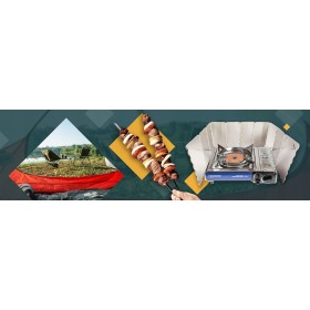 KUCHENKA TURYSTYCZNA Gazowa CERAMICZNy Palnik Tiross TS -266 nierdzewna