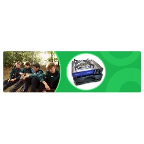 KUCHENKA TURYSTYCZNA Gazowa CERAMICZNy Palnik Tiross TS -266 nierdzewna