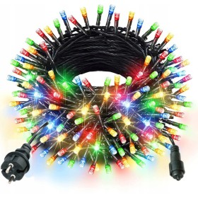 LAMPKI CHOINKOWE Z FLASH ŚWIATEŁKA WIELOKOLOROWY ~21M 300LED ZEW/WEWNĘTRZNE