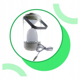 LAMPA KEMPINGOWA AKUMULATOROWA Z FUNKCJĄ POWERBANK TIROSS TS1982 BIAŁY