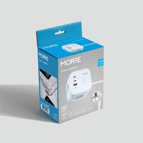 Przedłużacz z ładowarką USB PD QC 3xAC 2xUSB-C 1xUSB ON/OFF kabel 1.5 metra