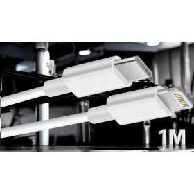 SZYBKA ŁADOWARKA DO IPHONE KOSTKA 20W + KABEL 1M / USB-C - IPHONE LIGHTING