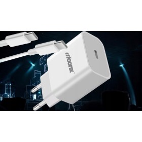 SZYBKA ŁADOWARKA DO IPHONE KOSTKA 20W + KABEL 1M USB-C ZESTAW uniwersalna