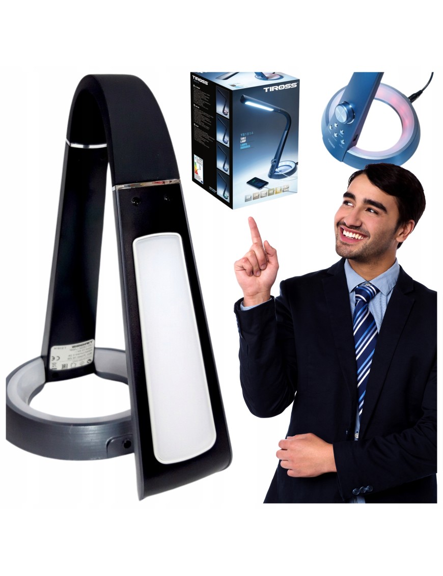 NOWOCZESNA LAMPKA LED NA BIURKO 8W 450LM TS1814