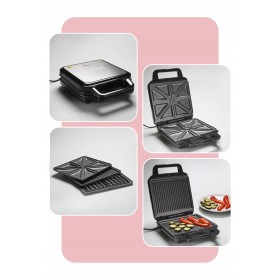 DUŻY GOFROWNICA 3w1 GRILL OPIEKACZ TOSTER DO KANAPEK 1200W TIROSS TS9656