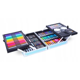 Zestaw Artystyczny Plastyczny Do Malowania Kredki Walizka 144el Dla Dzieci