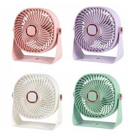 Mini wentylator na biurko mały WIATRAK stołowy BEZPRZEWODOWY ZIELONY