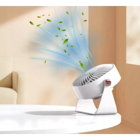 Mini wentylator na biurko mały WIATRAK stołowy BEZPRZEWODOWY ZIELONY