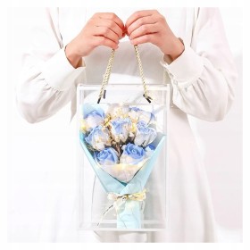 Prezent na Dzień WALENTYNKI PACHNĄCA Duża MYDLANA RÓŻA Bukiet Mydlane Kwiaty