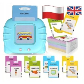 Czytnik Kart Do Nauki słówek POLSKI i ANGIELSKI 448 SŁÓW III TRYBY JĘZYKÓW