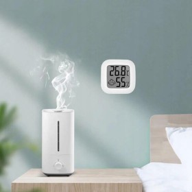 CYFROWY TERMOMETR HIGROMETR POKOJOWA STACJA POGODY POGODOWA Z WYŚWIETLACZEM