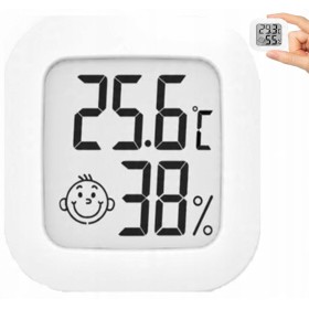 CYFROWY TERMOMETR HIGROMETR POKOJOWA STACJA POGODY POGODOWA Z WYŚWIETLACZEM