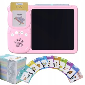 CZYTNIK KART TABLET DO NAUKI ANGIELSKIEGO SŁÓWEK 2W1 112 KART 224 SŁÓWKA