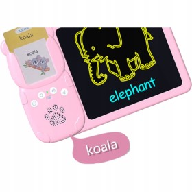 CZYTNIK KART TABLET DO NAUKI ANGIELSKIEGO SŁÓWEK 2W1 112 KART 224 SŁÓWKA