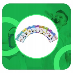 CZYTNIK KART TABLET DO NAUKI ANGIELSKIEGO SŁÓWEK 2W1 112 KART 224 SŁÓWKA