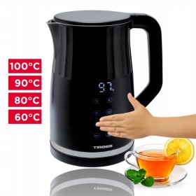 Czajnik elektryczny Tiross wewnętrzne ze stali nierdzewnej 2200 W czarny