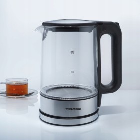 Czajnik elektryczny Tiross wewnętrzne ze stali nierdzewnej 2200 W czarny