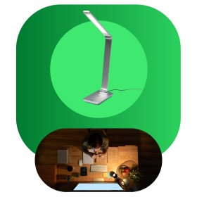 LAMPA BIURKOWA Z BEZPRZEWODOWĄ ŁADOWARKĄ 10W 580LM TS1815