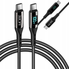 Kabel do ładowania USB-C 100W 1.5m LCD PD QC 3.0 5A laptop telefon dane