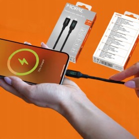 Kabel do ładowania USB-C 100W 1.5m LCD PD QC 3.0 5A laptop telefon dane