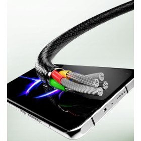 Kabel do ładowania USB-C 100W 1.5m LCD PD QC 3.0 5A laptop telefon dane