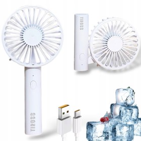 Wiatraczek przenośny USB-C mini ręczny bezprzewodowy wentylator biurkowy