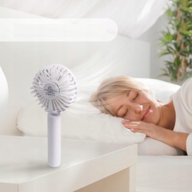 Wiatraczek przenośny USB-C mini ręczny bezprzewodowy wentylator biurkowy