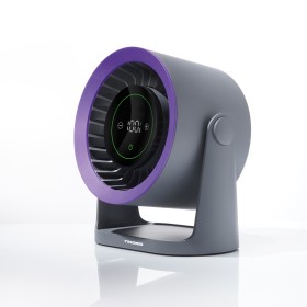 WENTYLATOR BIURKOWY WIATRAK STOŁOWY akumulatorowy LCD 100trybów mocny cichy