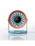 WIATRAK biurkowy USB-C mini wentylator stołowy cichy mocny LCD przewodu