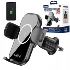 Uchwyt na Telefon do Samochodu Magnetyczny Samochodowy Ładowanie Czarny