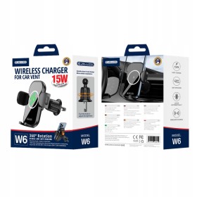 Uchwyt na Telefon do Samochodu Magnetyczny Samochodowy Ładowanie Czarny