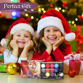 FARBY DO TWARZY ZMYWALNE FARBKI DO MALOWANIA CIAŁA ZESTAW 15 KOLORÓW DZIEC