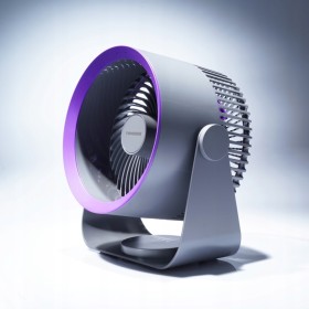 Wentylator stołowy Tiross Ścienny biurkowy wentylator akumulatorowy czarny