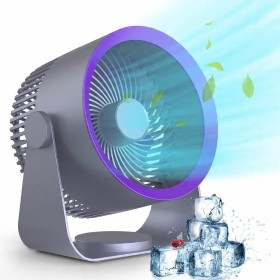 Wentylator stołowy Tiross Ścienny biurkowy wentylator akumulatorowy czarny