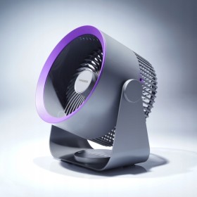 Wentylator stołowy Tiross Ścienny biurkowy wentylator akumulatorowy czarny