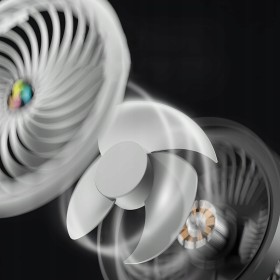 Wentylator stołowy Tiross Ścienny biurkowy wentylator akumulatorowy czarny