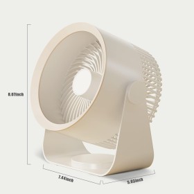 Wentylator wiatrak biurkowy domowy TIROSS cichy czarny cyrkulator TS2283