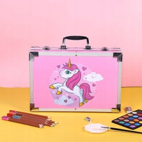 Zestaw Artystyczny Plastyczny Do Malowania Kredki Walizka 144el Dla Dzieci