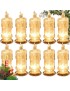 10x ŚWIECA 11CM ŚWIECZKA ELEKTRYCZNA OZDOBNA WKŁAD DO ZNICZY LED ZESTAWIE