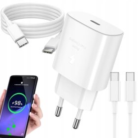 ŁADOWARKA SIECIOWA PD 45W SZYBKIE ŁADOWANIE DO SAMSUNG + KABEL USB-C 1,5 M
