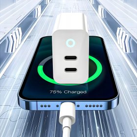 SZYBKA ŁADOWARKA USB-C 40W KOSTKA + KABEL PRZEWÓD DO IPHONE LIGHTNING 1,5M