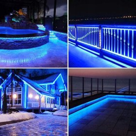 WĄŻ ŚWIETLNY ZEWNĘTRZNY 480 LED LAMPKI CHOINKOWE IP44 20m NIEBIESKI