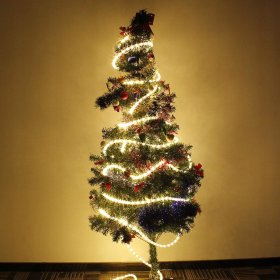 WĄŻ ŚWIETLNY ZEWNĘTRZNY 480 LED LAMPKI CHOINKOWE 20m CIEPŁY BIAŁY