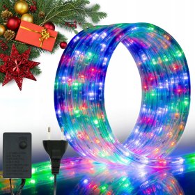 WĄŻ ŚWIETLNY ZEWNĘTRZNY 480 LED LAMPKI CHOINKOWE IP44 20m WIELOKOLOROWY
