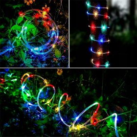 WĄŻ ŚWIETLNY ZEWNĘTRZNY 240 LED LAMPKI CHOINKOWE IP44 10m WIELOKOLOROWY