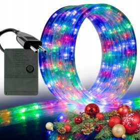WĄŻ ŚWIETLNY ZEWNĘTRZNY 480 LED LAMPKI CHOINKOWE IP44 20m WIELOKOLOROWY